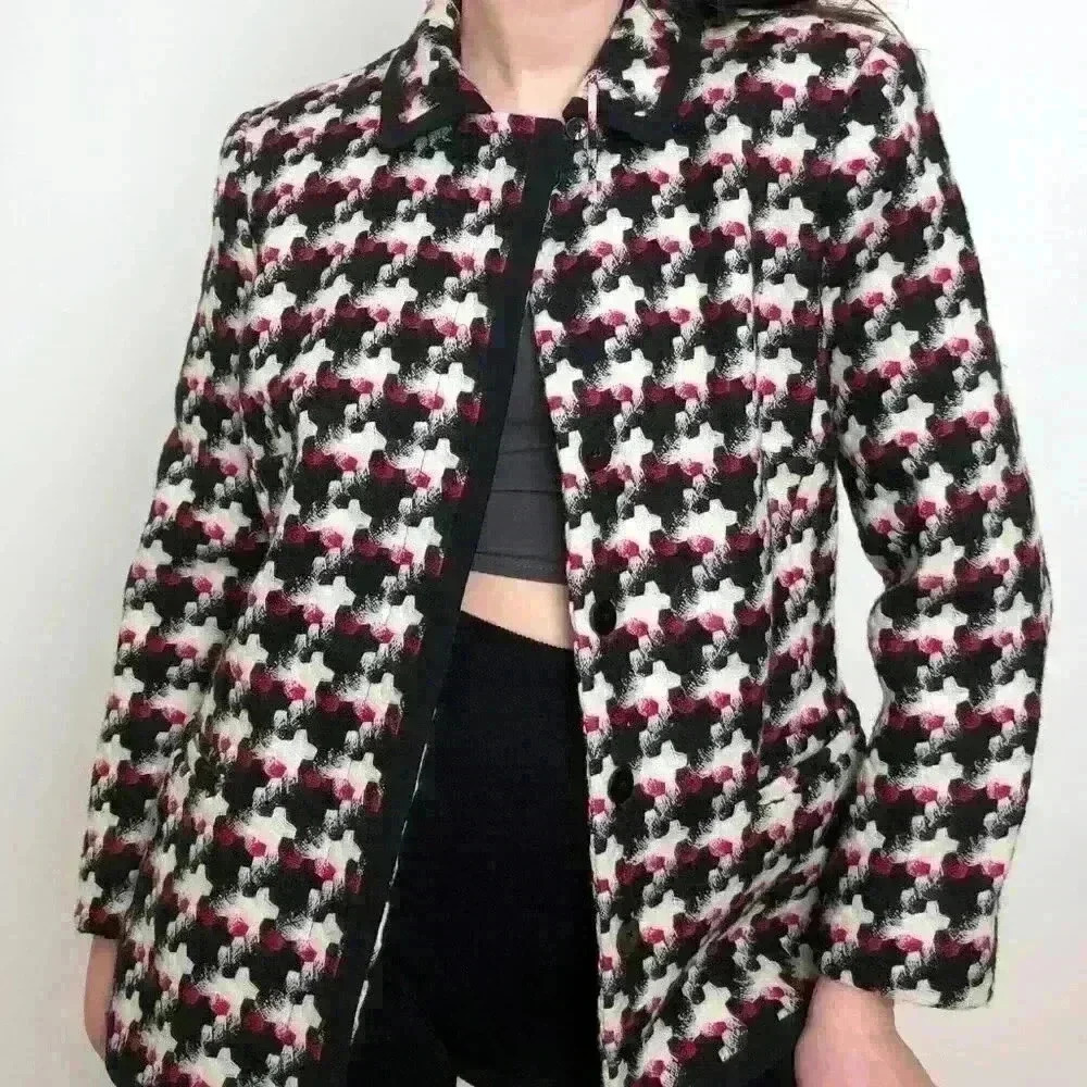 Wool Tweed  Blazer Jacket, LOUBEN